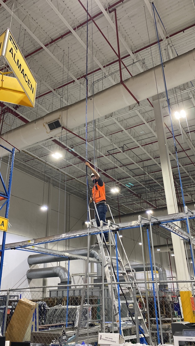 Instalación neumática con aire comprimido